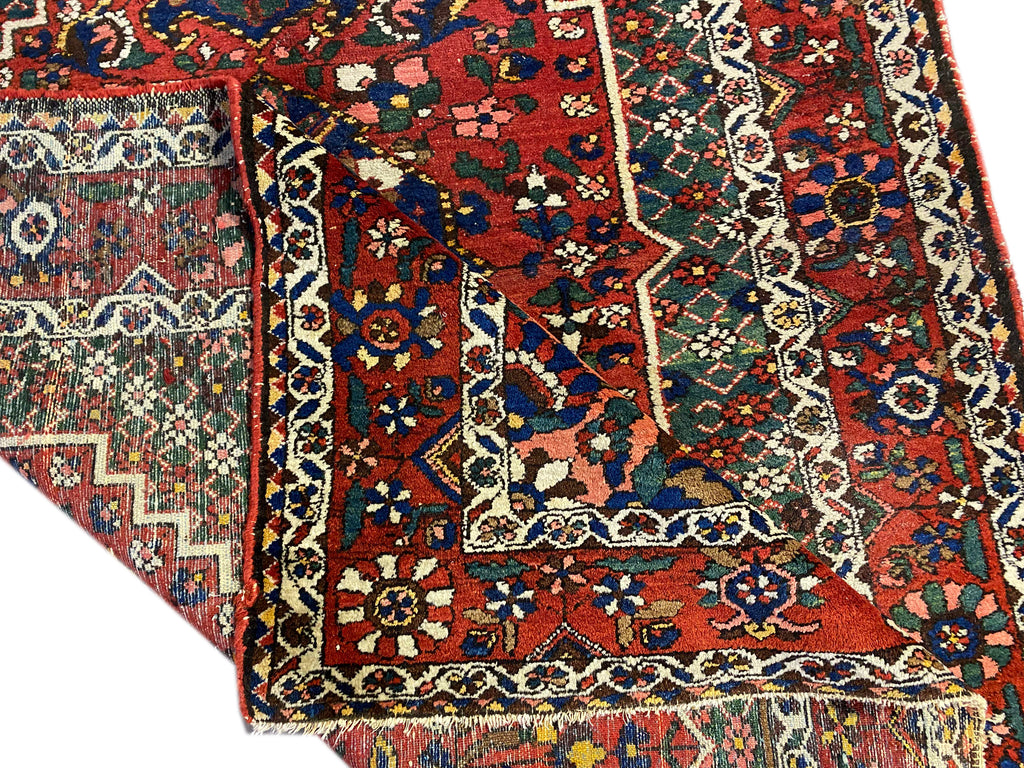 4.8 x 7 Semi-Antique Persian Bijar Seneh Rug #PIX-23441B