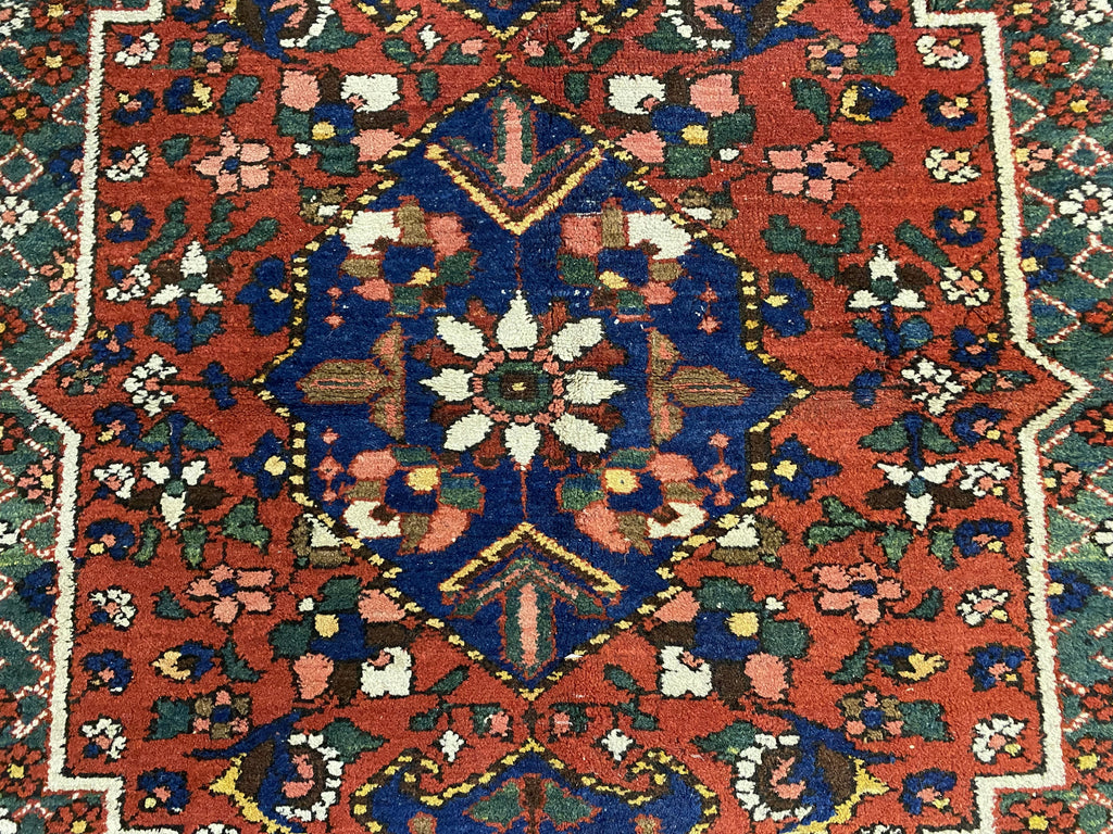 4.8 x 7 Semi-Antique Persian Bijar Seneh Rug #PIX-23441B