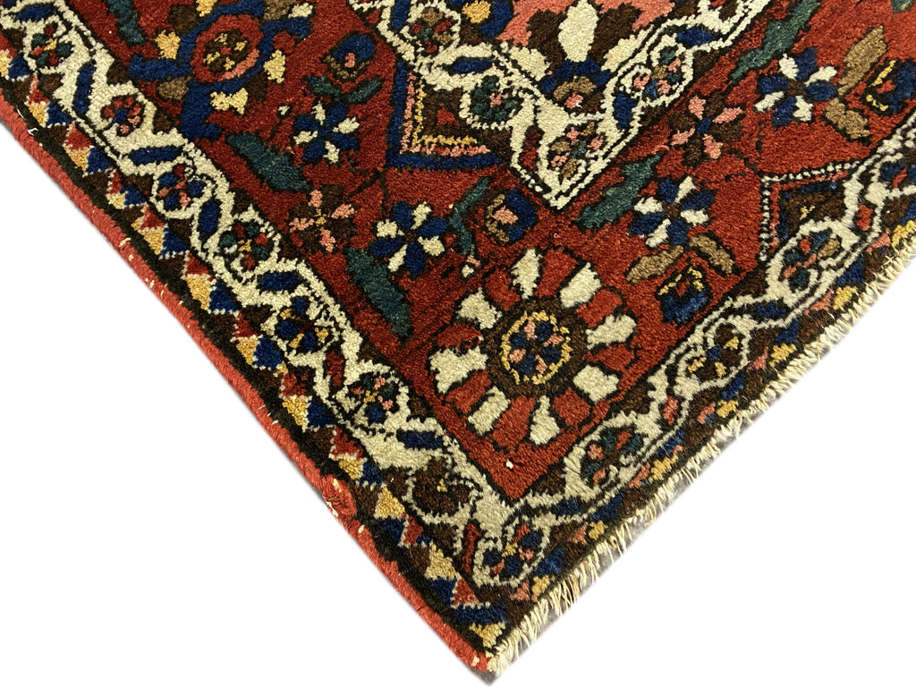 4.8 x 7 Semi-Antique Persian Bijar Seneh Rug #PIX-23441B