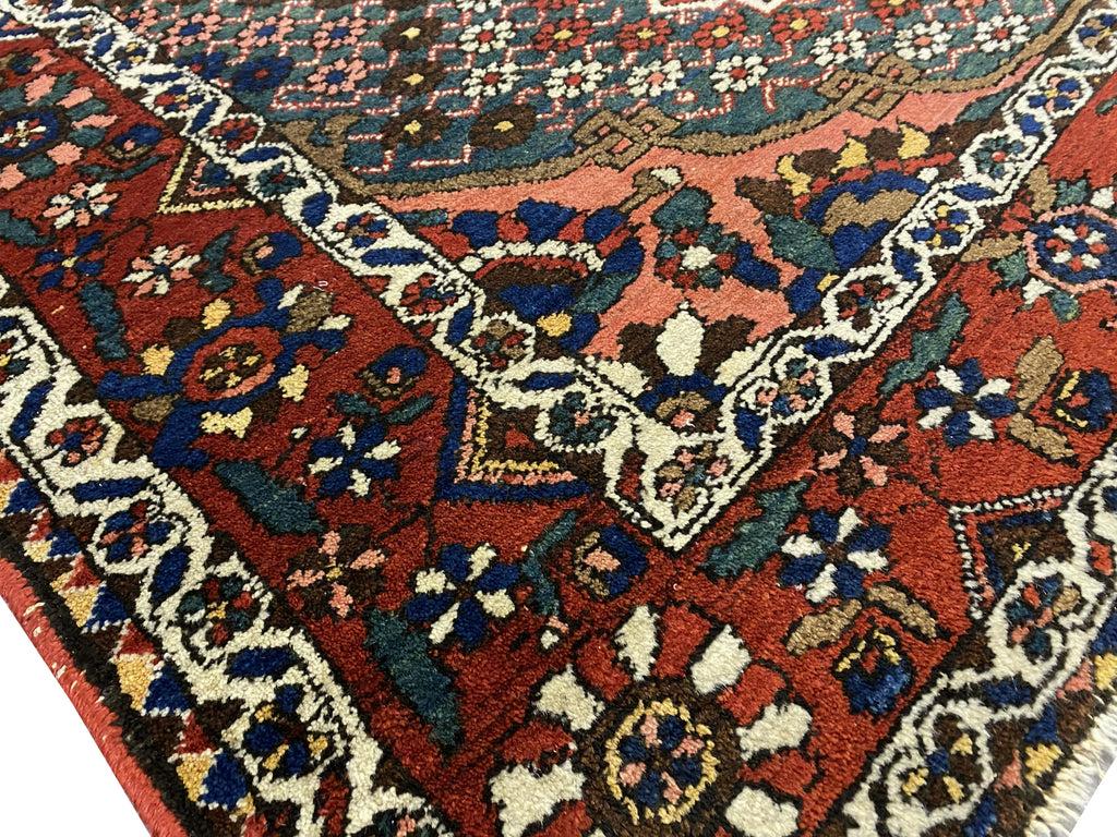 4.8 x 7 Semi-Antique Persian Bijar Seneh Rug #PIX-23441B
