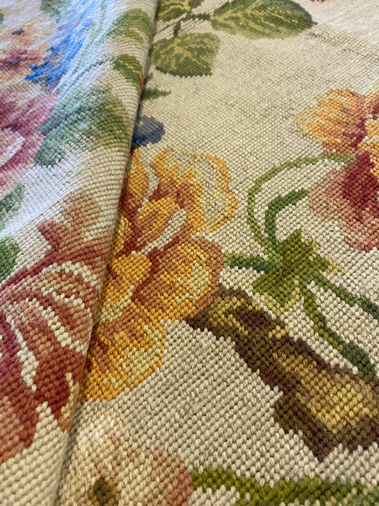 6 x 9 Beautiful Needle Point Birds Rooster Trees #F-6997