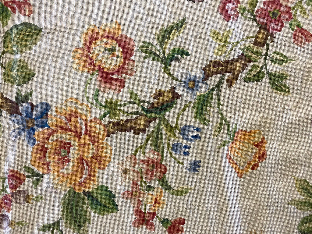 6 x 9 Beautiful Needle Point Birds Rooster Trees #F-6997