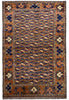 Load image into Gallery viewer, 4 x 6 Dark Blue Afghan Handmade Wool Tribal Herat Rug 