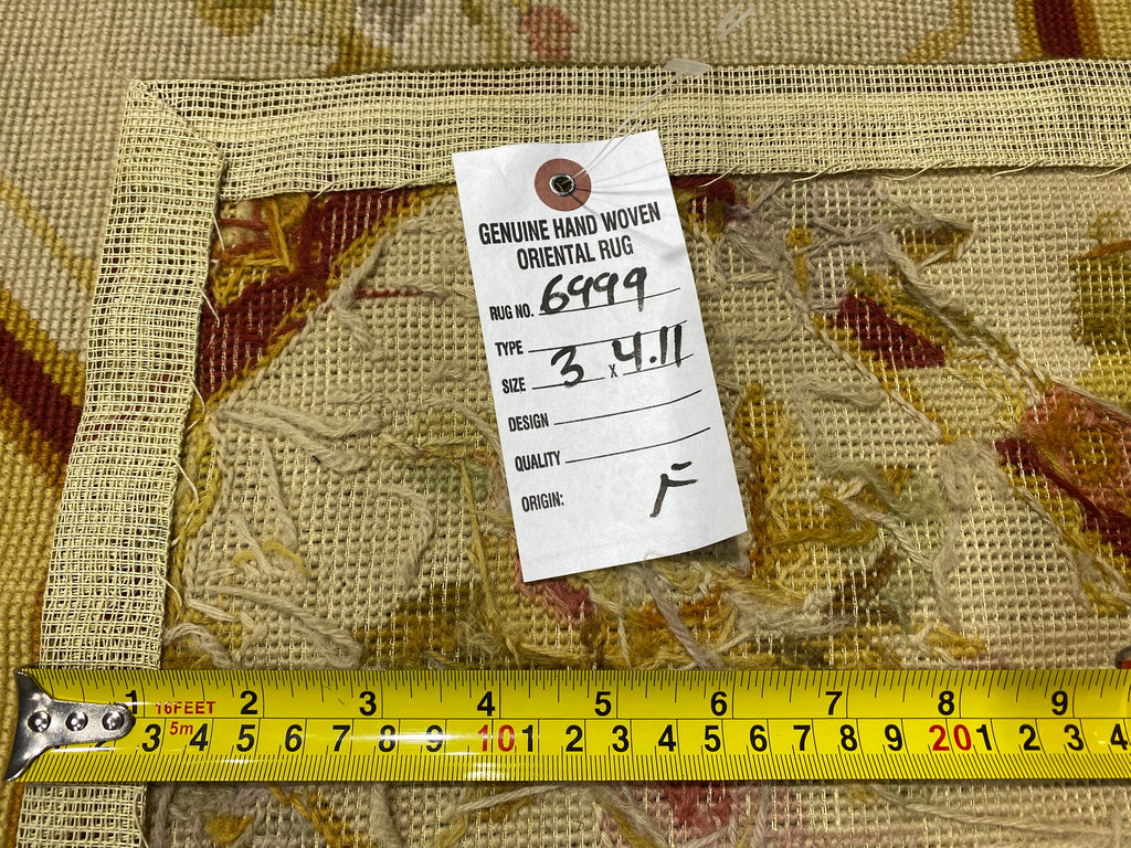 3 x 5 Handmade No Pile- Flat Tapestry Weave Needle Point Rug #F-6999
