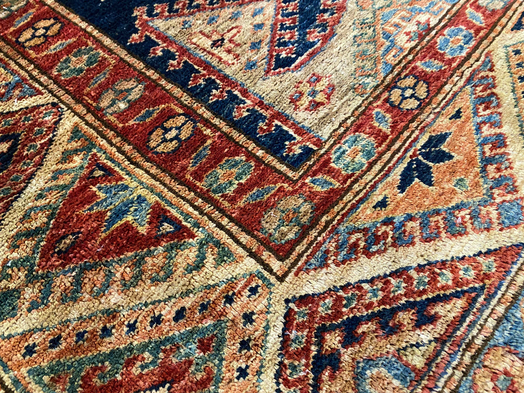 5.5 x 7.8 Navy Blue Super Kazak Rug 28215