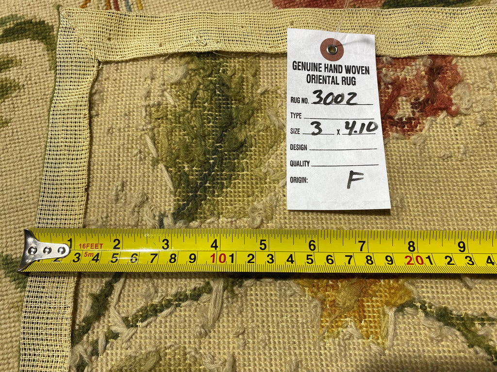3 x 5 Floral Bird Peacock Beautiful Needle Point Rug #F-3002