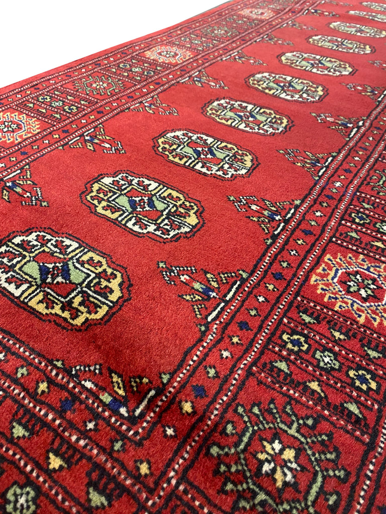 2.7 x 7.5 Bokhara Pakistan Handmade Wool Runner #F-3005