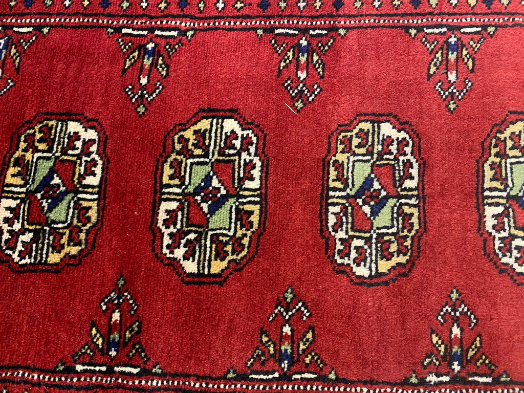 2.7 x 7.5 Bokhara Pakistan Handmade Wool Runner #F-3005