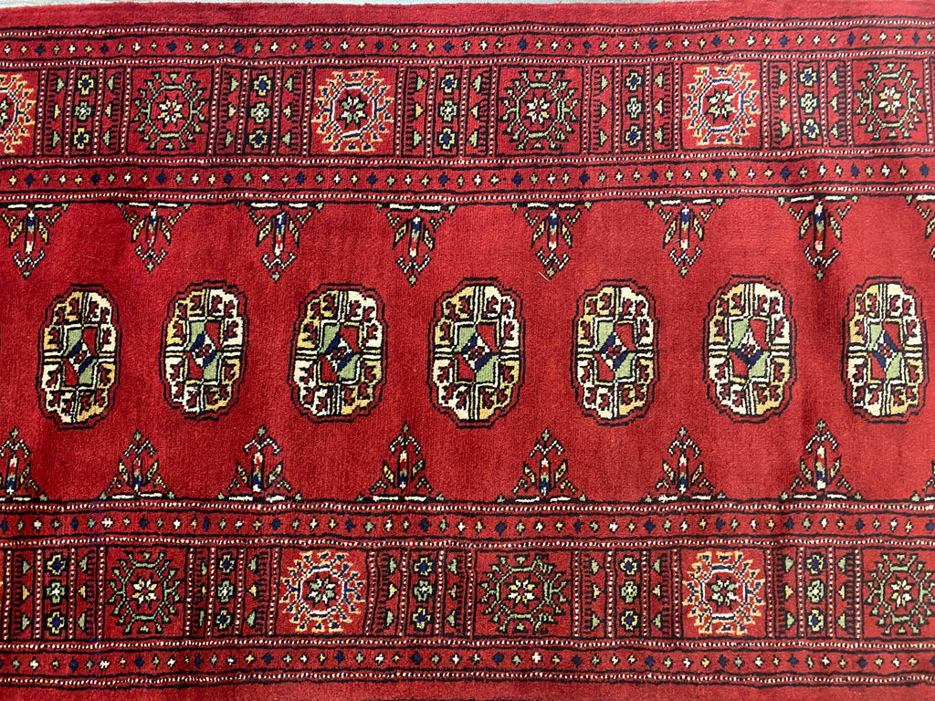 2.7 x 7.5 Bokhara Pakistan Handmade Wool Runner #F-3005