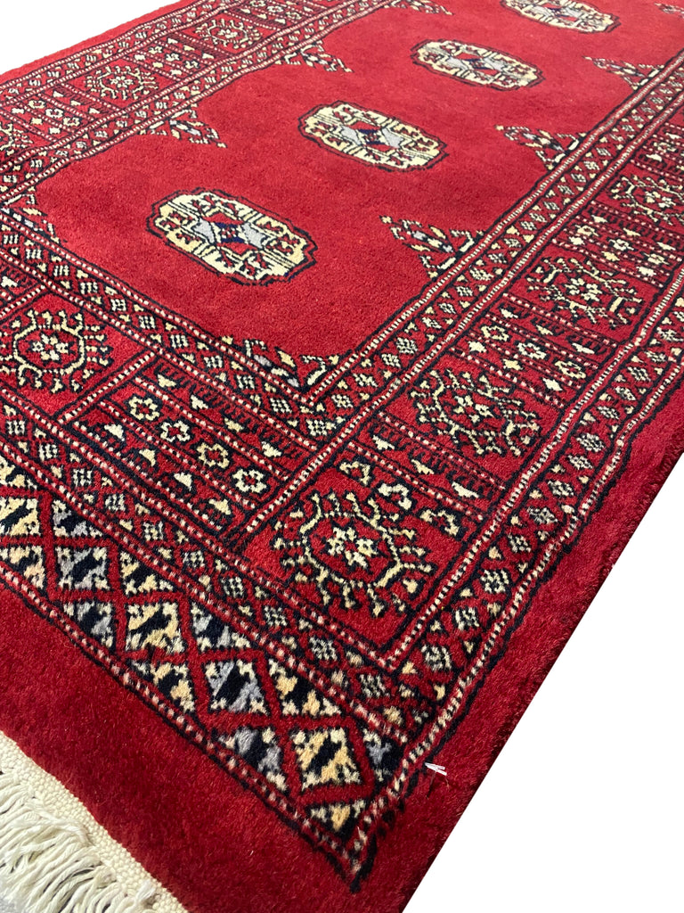 2.7 x 8.5 Handmade Bokhara Imported Pakistan Wool Runner #F-3006