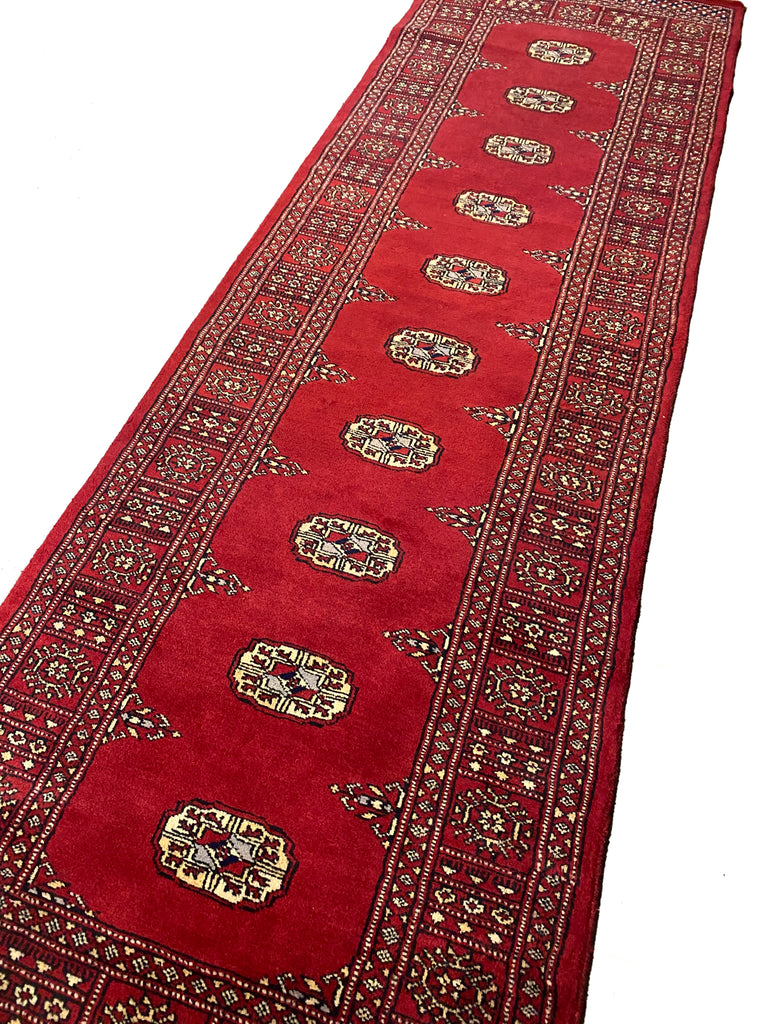 2.7 x 8.5 Handmade Bokhara Imported Pakistan Wool Runner #F-3006