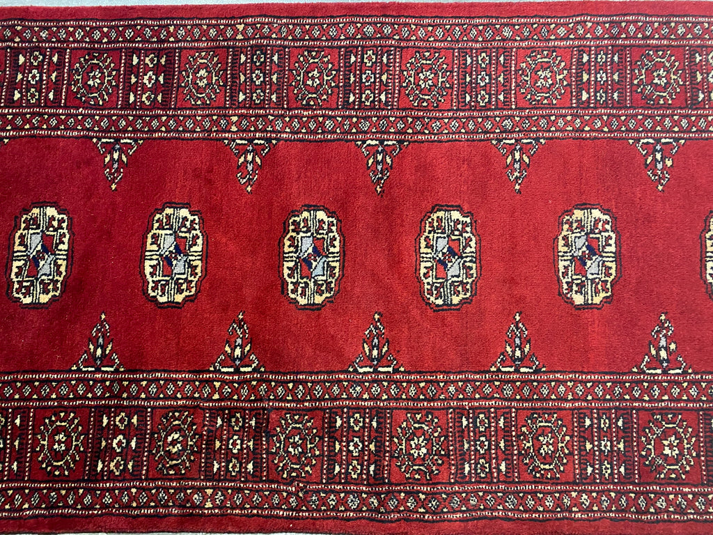 2.7 x 8.5 Handmade Bokhara Imported Pakistan Wool Runner #F-3006