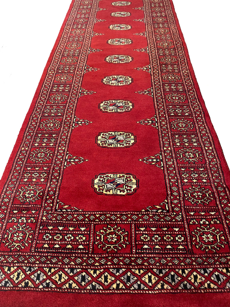 2.7 x 8.5 Handmade Bokhara Imported Pakistan Wool Runner