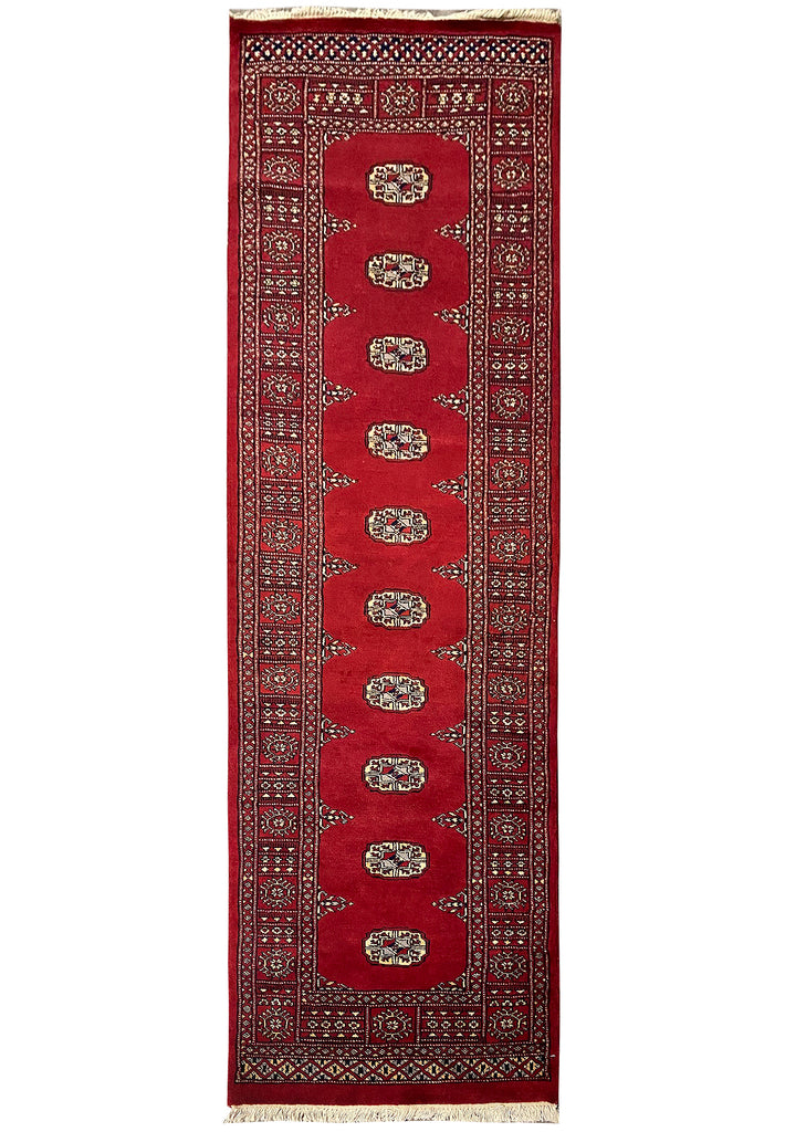 2.7 x 8.5 Handmade Bokhara Imported Pakistan Wool Runner