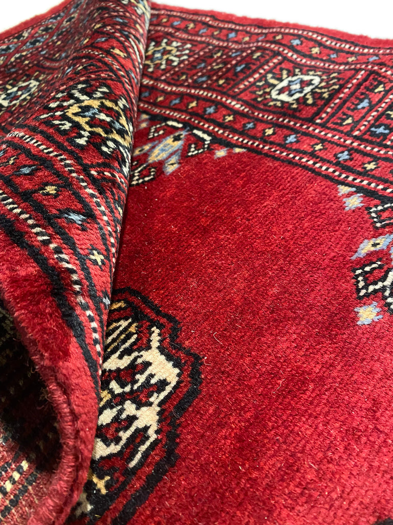 2.8 x 7.6 Traditional Handmade Pakistan Classic Bokhara Runner #F-3007