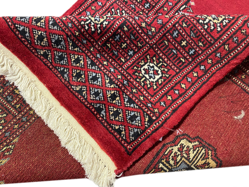 2.8 x 7.6 Traditional Handmade Pakistan Classic Bokhara Runner #F-3007