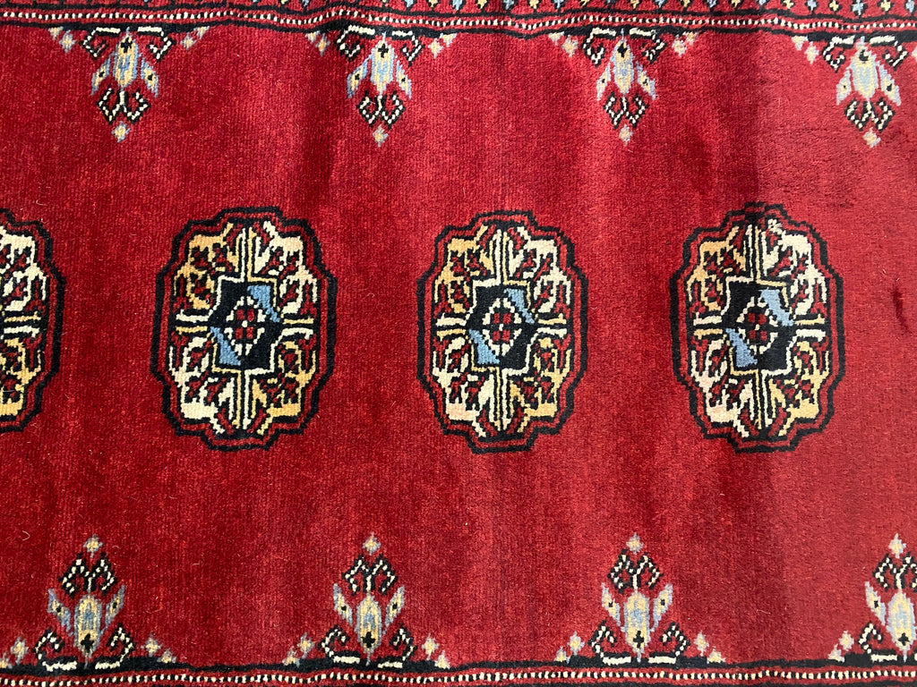 2.8 x 7.6 Traditional Handmade Pakistan Classic Bokhara Runner #F-3007