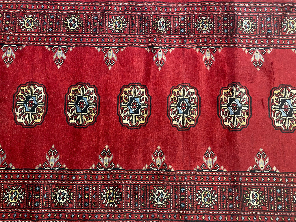 2.8 x 7.6 Traditional Handmade Pakistan Classic Bokhara Runner #F-3007