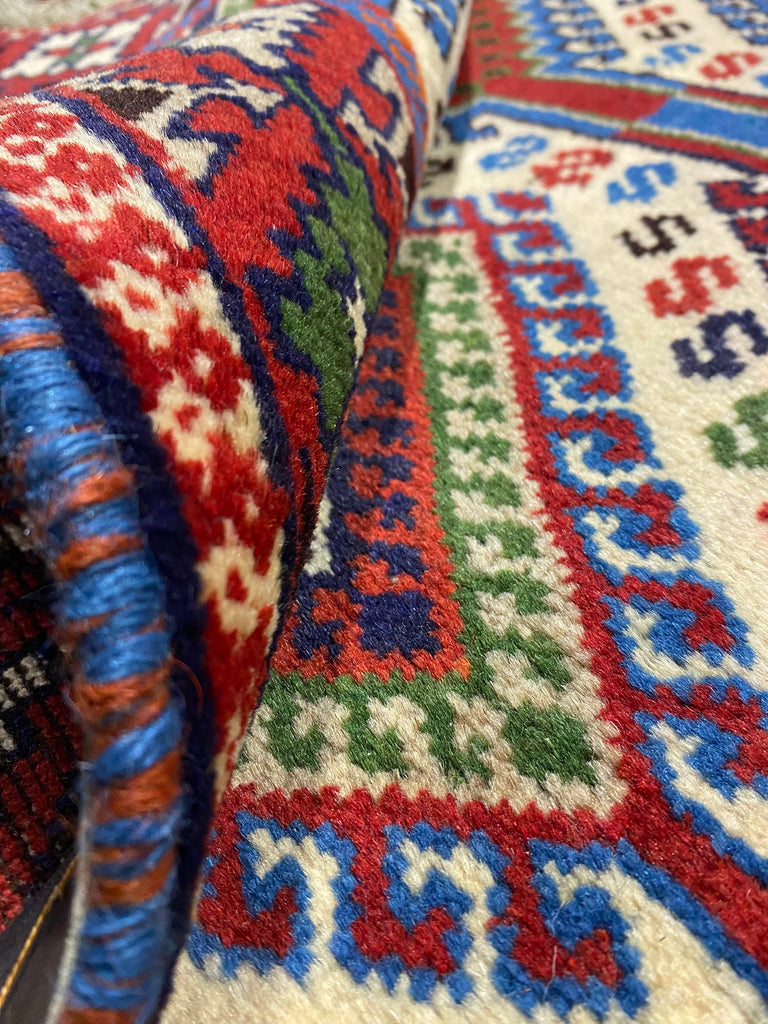 3.5 x 4.6 Traditional Handmade Persian Tribal Yalame Rug #F-3008