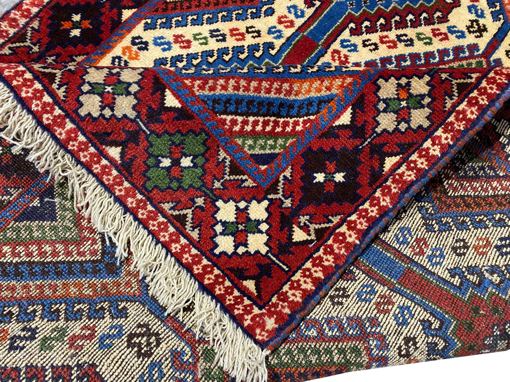 3.5 x 4.6 Traditional Handmade Persian Tribal Yalame Rug #F-3008