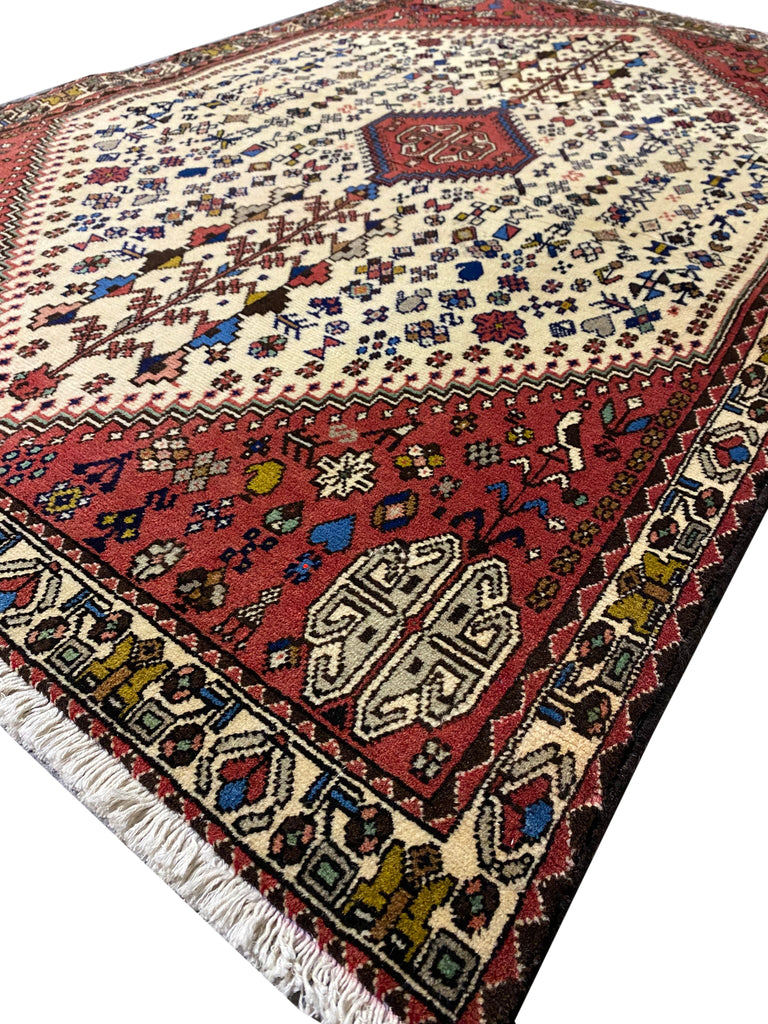 3 x 4 Traditional Handmade Geometric Persian Tribal Rug Shiraz Abadeh #PIX-28681