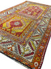Load image into Gallery viewer, 3.4 x 6 Traditional Persian Kordistan Geometric Handmade Wool Rug Yellow Gold #F-23359