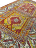 Load image into Gallery viewer, 3.4 x 6 Traditional Persian Kordistan Geometric Handmade Wool Rug Yellow Gold #F-23359