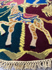 Load image into Gallery viewer, 5 x 5  Circular Carousel Animal Rug - Vibrant Four-Quadrant Carnival Medallion Round Carpet #PIX-16170
