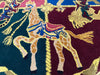 Load image into Gallery viewer, 5 x 5  Circular Carousel Animal Rug - Vibrant Four-Quadrant Carnival Medallion Round Carpet #PIX-16170