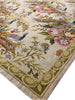 Load image into Gallery viewer, 5.5 x 8.5 Peacock Floral Good Luck Needle Point Rug HANDMADE #F-3011