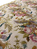 Load image into Gallery viewer, 5.5 x 8.5 Peacock Floral Good Luck Needle Point Rug HANDMADE #F-3011