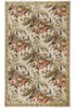Load image into Gallery viewer, 5.5 x 8.5 Peacock Floral Good Luck Needle Point Rug HANDMADE 