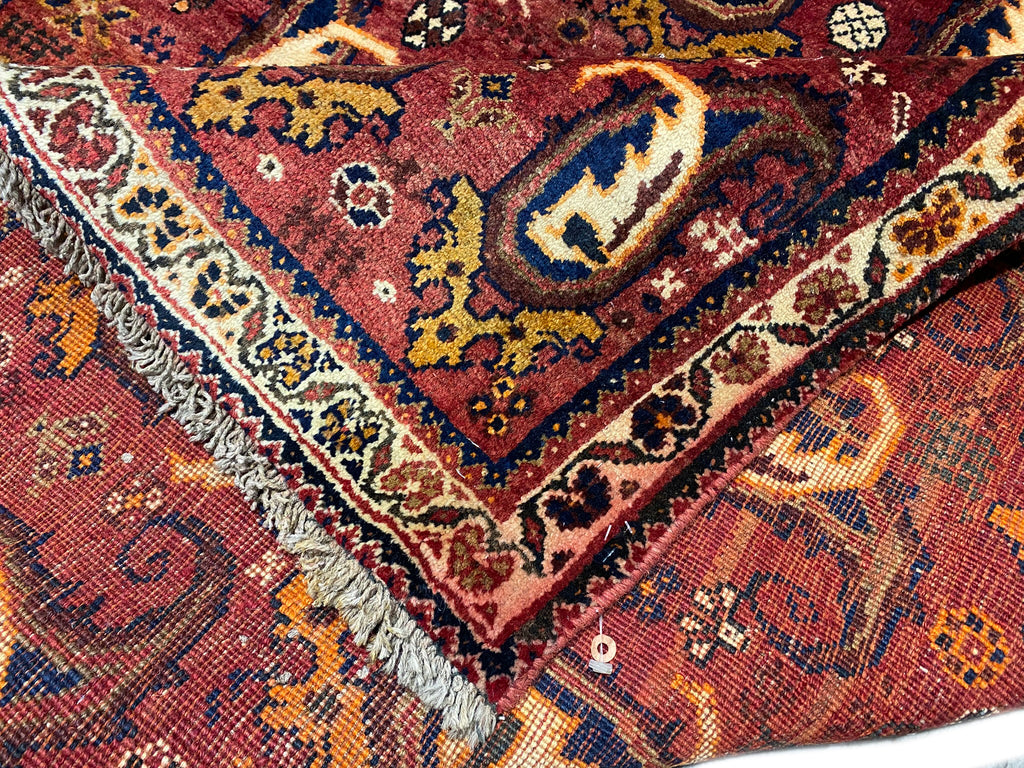 4.9 x 6 Hand-Knotted Botteh Paiely Persian Qashqai Rug #PIX-12634