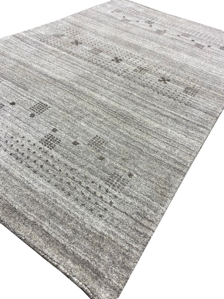 3 x 5 Handmade Gabbeh Wool Rug CONTEMPORARY GRAY #F-3014