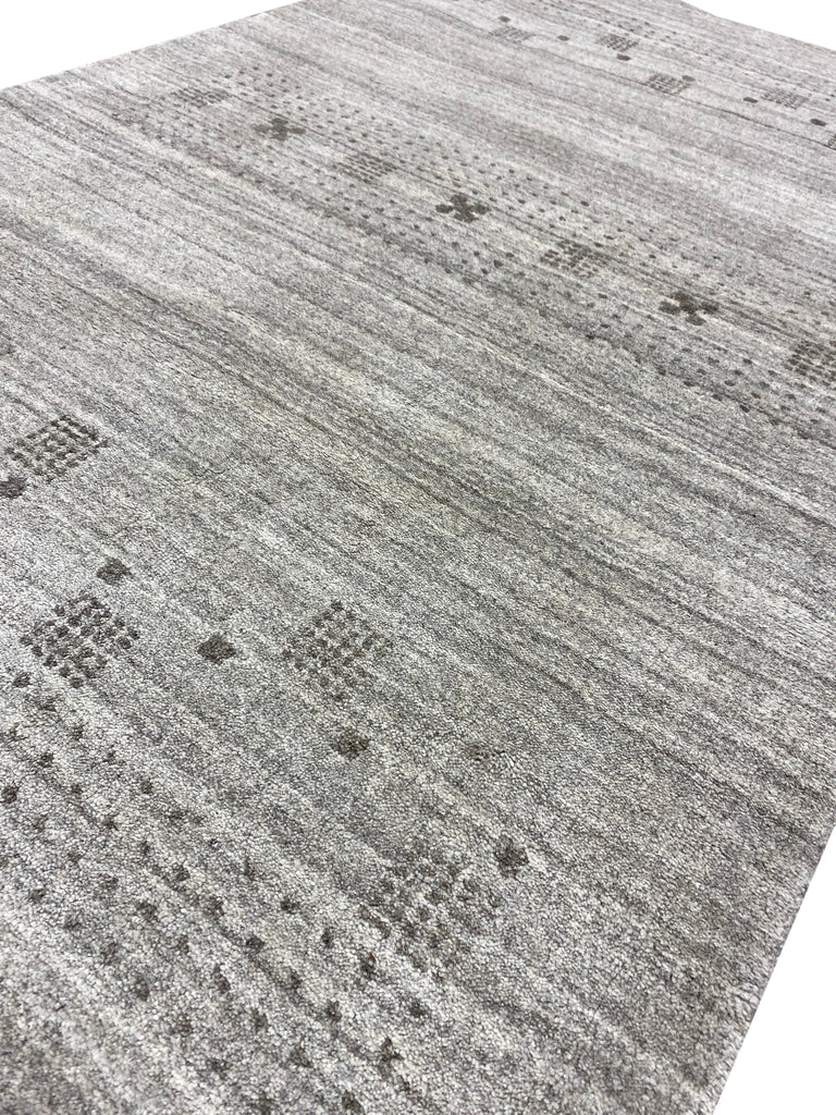 3 x 5 Handmade Gabbeh Wool Rug CONTEMPORARY GRAY #F-3014