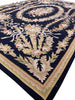 Load image into Gallery viewer, 6 x 9 BLACK French Aubusson Needle Point Rug #F-3016