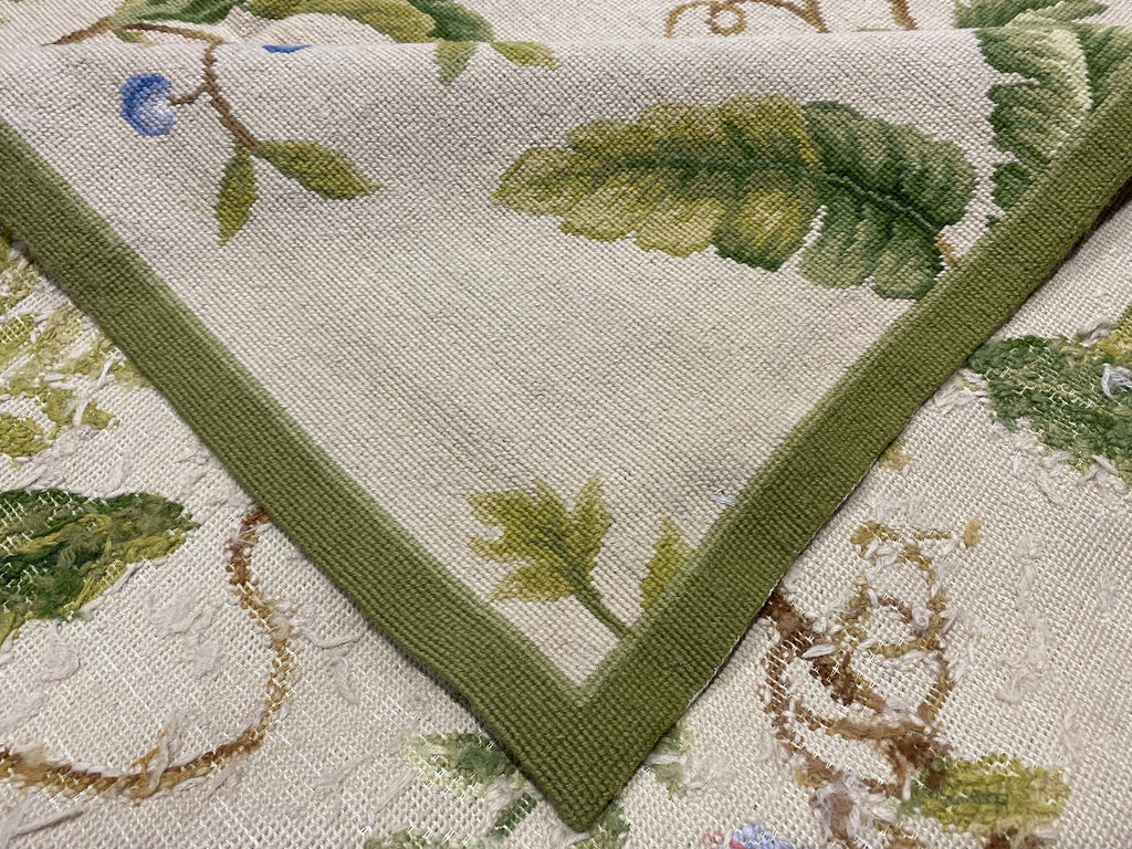 6 x 9 Monkey Pattern Decorative Handmade Needle Point Tapestry Rug #F-3017
