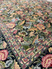 Load image into Gallery viewer, 8 x 7.3 Green Signed Persian Wool and Silk Rug 16010
