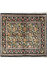 Load image into Gallery viewer, 8 x 7.3 Green Signed Persian Wool and Silk Rug 16010
