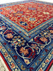 Load image into Gallery viewer, 7 x 8 Red Sino Silk Square Rug 12023