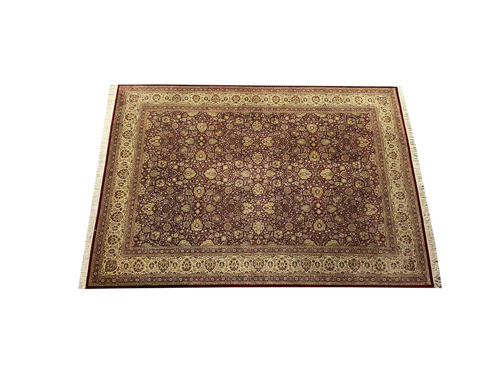 10 x 14 Quality Handamde Wool and Silk Rug #F-6407
