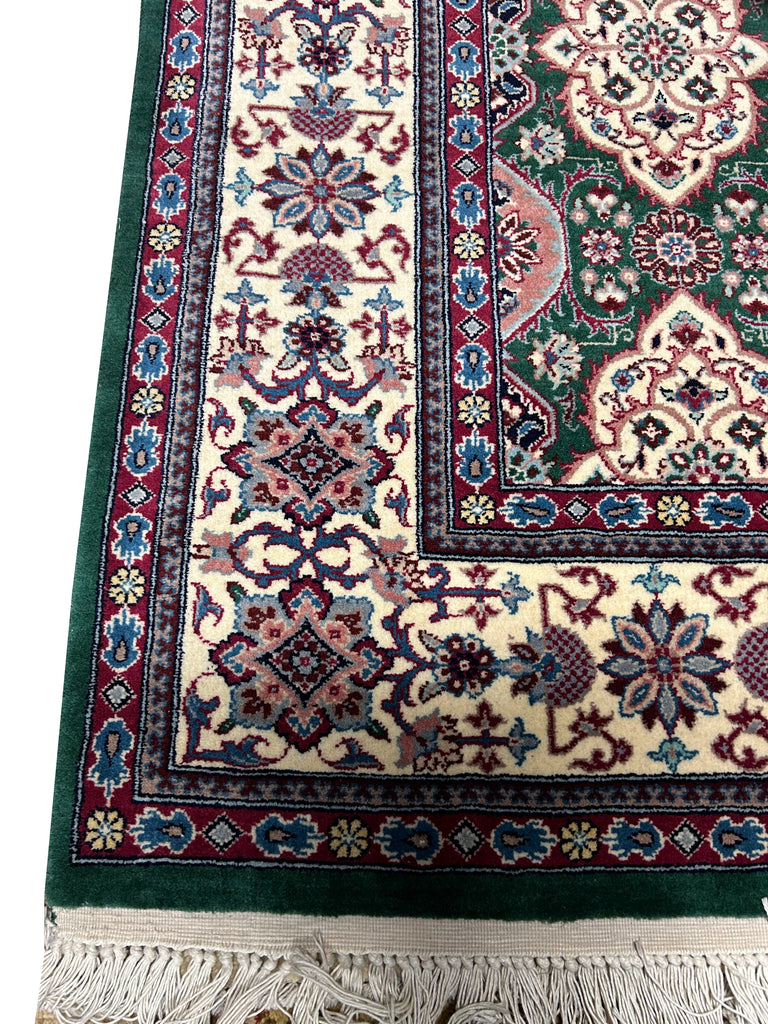 5.2 x 8.10 Basil Green New Quality Pakistan Rug 14130