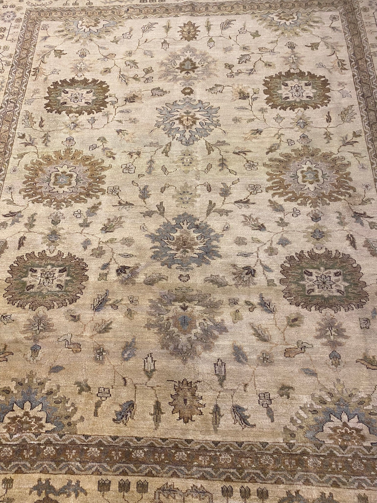 8.3 x 10.2 New Handmade Agra Oushak Wool Rug #F-6440