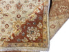 Load image into Gallery viewer, 8 x 10.3 Natural Wool Agra rug Warm Colors Beige Rust #B-72586