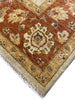 Load image into Gallery viewer, 8 x 10.3 Natural Wool Agra rug Warm Colors Beige Rust #B-72586