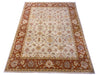 Load image into Gallery viewer, 8&#39; x 10&#39;-Natural-Wool-Agra-rug-Warm-Colors-Beige-Rust.jpg