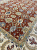 Load image into Gallery viewer, 8.0 x 10.1 New Ziglar Agra Rug Natural Wool RUST #B-72538
