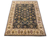 Load image into Gallery viewer, BLACK-Agra-handmade-Rug-Natural-Wool.jpg
