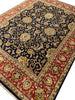 Load image into Gallery viewer, 8.1 x 10.7 BLACK Handmade Agra Rug Natural Wool #F-6445