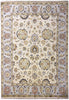 Load image into Gallery viewer, 7.10 x 10 Handmade Decorative Quality Wool Rug IVORY LIGHT BLUE #F-6447